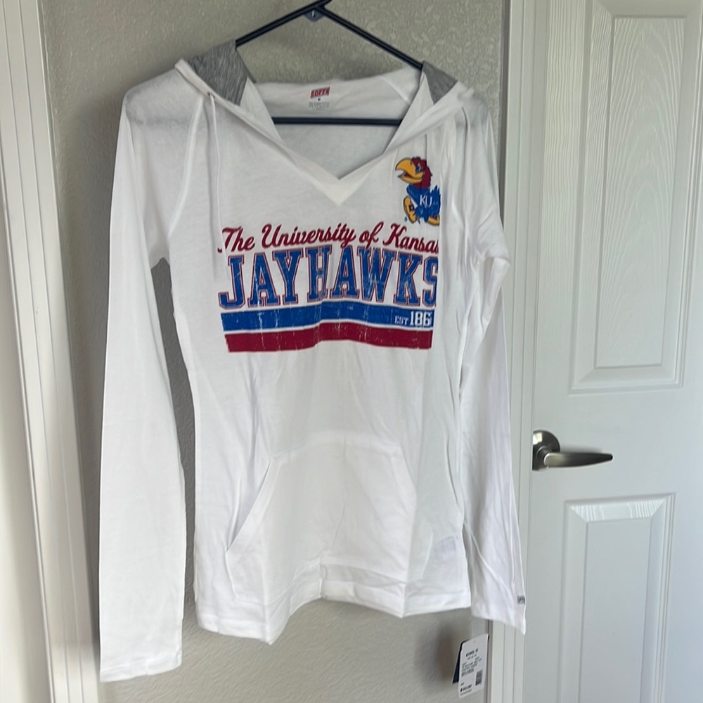 NWT Soffe Kansas Jayhawks hoodie T-Shirts M